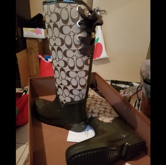 Coach Rain boots - Picture 1 of 2